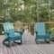 Flash Furniture Blue Adirondack Rocking Chairs with Cupholder, 2PK 2-LE-HMP-1044-31-BL-GG - alternate 1